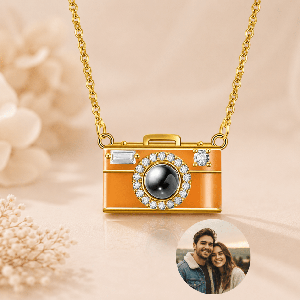 Personalized Camera Projection Necklace | Custom Photo Keepsake - My Tiny Memories