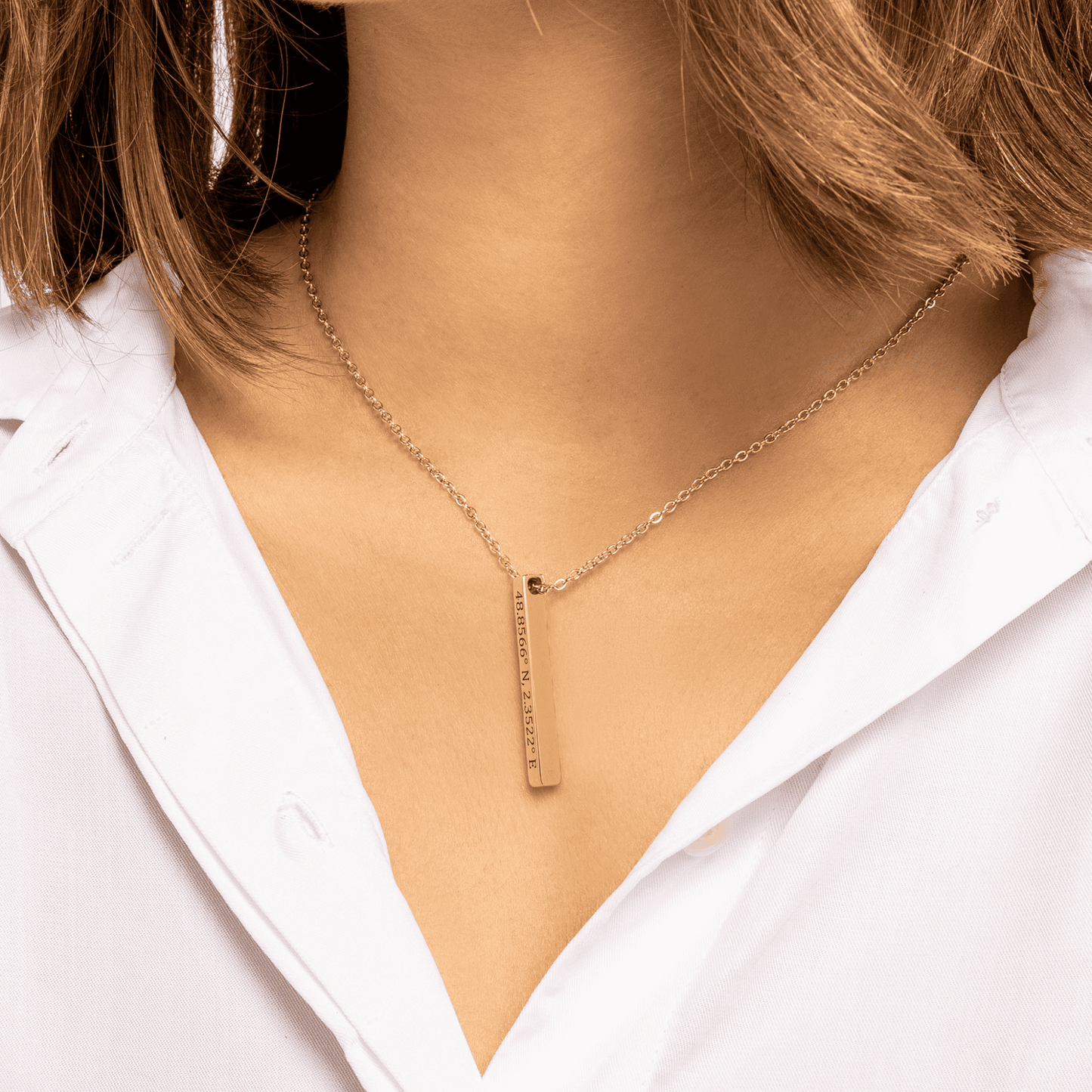 Personalized Coordinates Necklace | Custom Location Keepsake Gift - My Tiny Memories