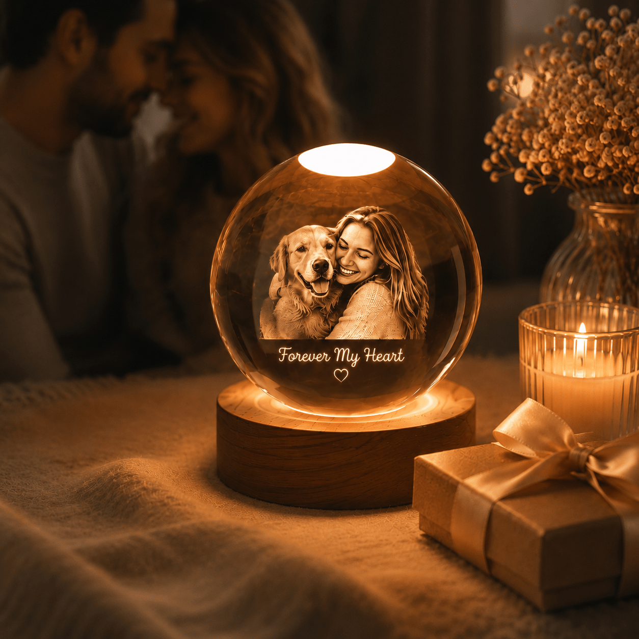 Personalized Crystal Memory Lamp - My Tiny Memories