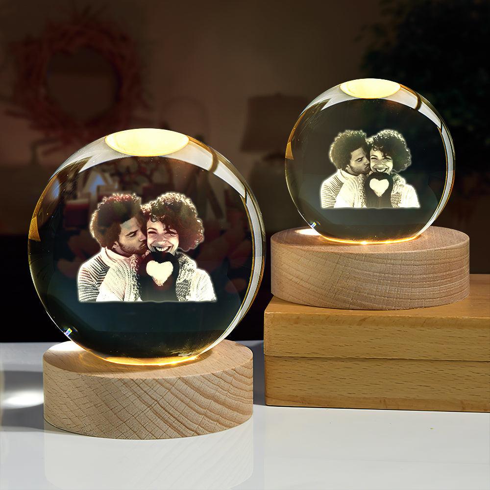 Personalized Crystal Memory Lamp - My Tiny Memories