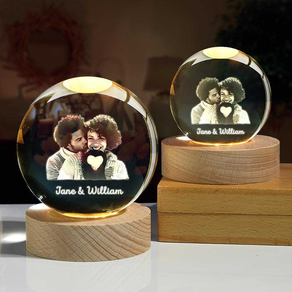 Personalized Crystal Memory Lamp - My Tiny Memories