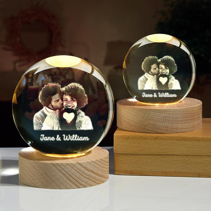 Personalized Crystal Memory Lamp - My Tiny Memories
