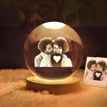 Personalized Crystal Memory Lamp - My Tiny Memories