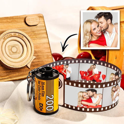 Personalized Film Roll Keychain | Custom Photo Keepsake Gift - My Tiny Memories