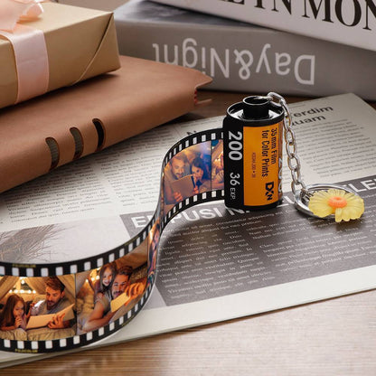 Personalized Film Roll Keychain | Custom Photo Keepsake Gift - My Tiny Memories