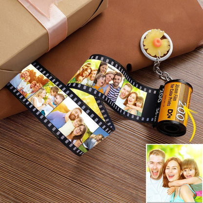 Personalized Film Roll Keychain | Custom Photo Keepsake Gift - My Tiny Memories
