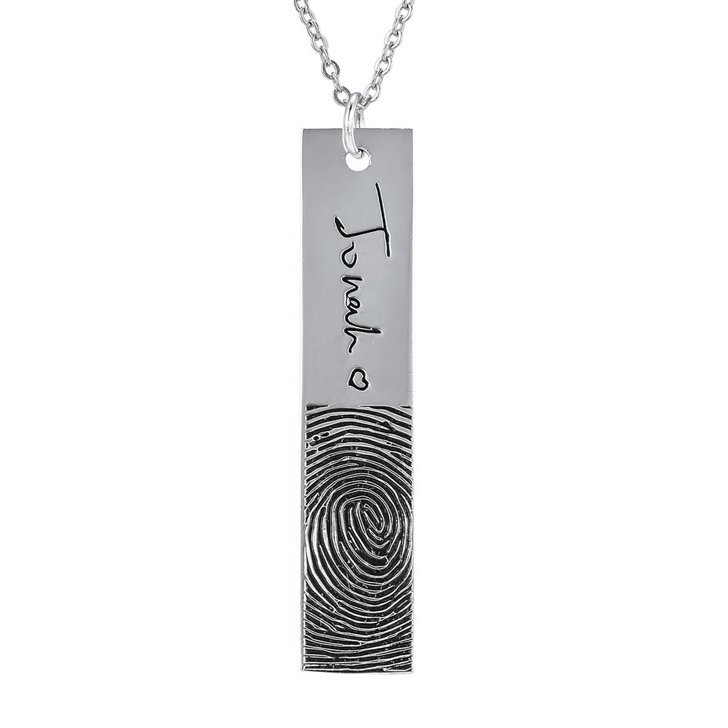 Personalized Handwritten Signature Necklace | Custom Engraved Bar Keepsake - My Tiny Memories