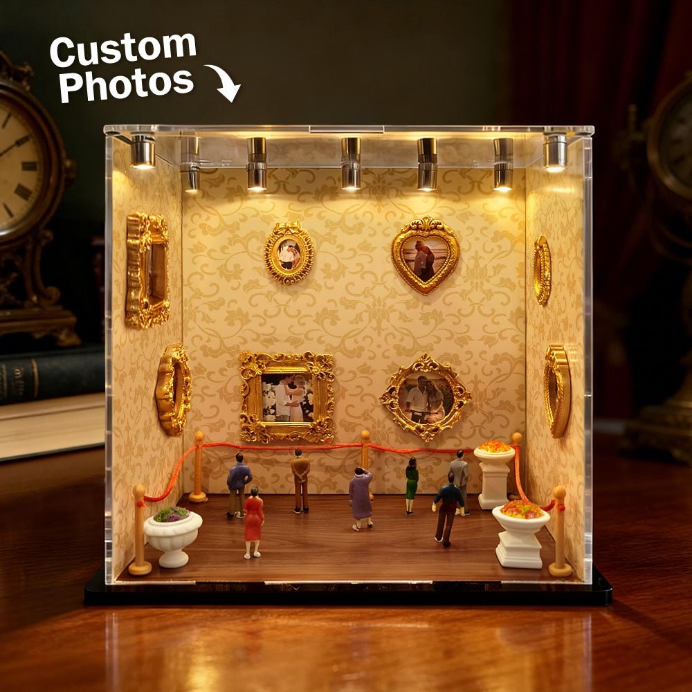 Personalized Mini Museum Photo Display | Custom Acrylic Memory Gift - My Tiny Memories