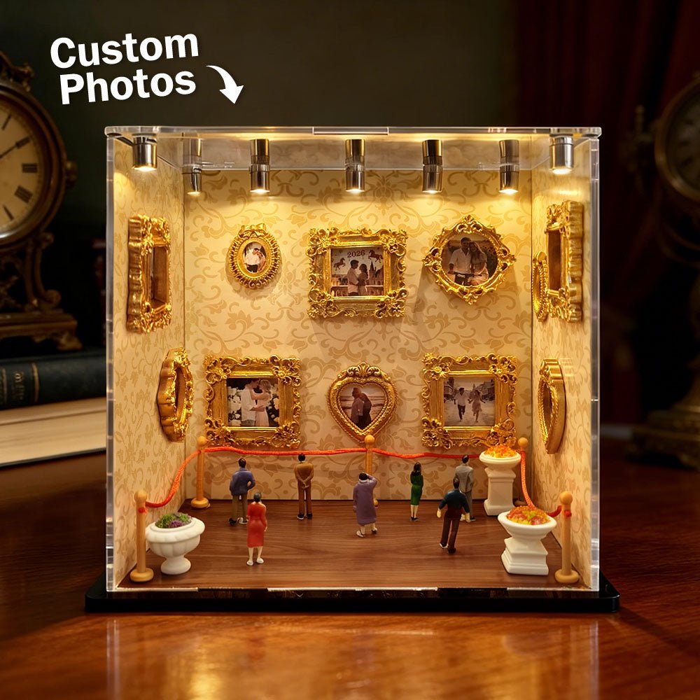 Personalized Mini Museum Photo Display | Custom Acrylic Memory Gift - My Tiny Memories