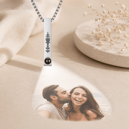Personalized Music Projection Necklace | Custom Photo Keepsake - My Tiny Memories