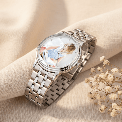 Personalized Photo Watch | Custom Engraved Unisex Watch Gift - My Tiny Memories