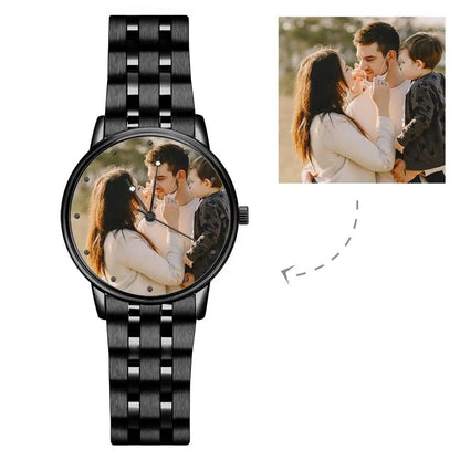 Personalized Photo Watch | Custom Engraved Unisex Watch Gift - My Tiny Memories