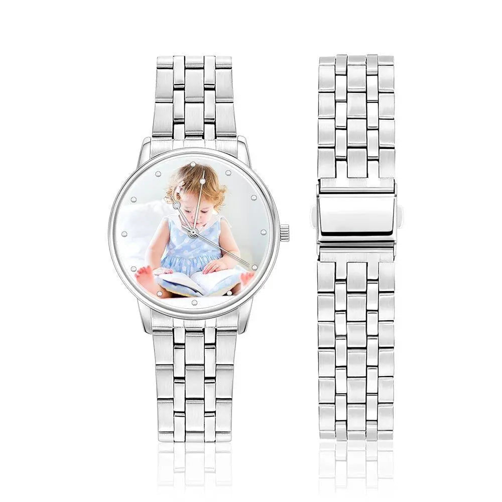 Personalized Photo Watch | Custom Engraved Unisex Watch Gift - My Tiny Memories