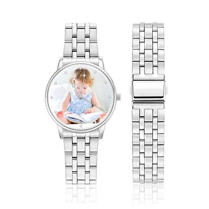 Personalized Photo Watch | Custom Engraved Unisex Watch Gift - My Tiny Memories