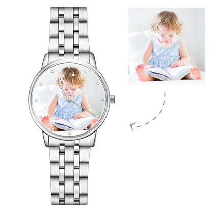 Personalized Photo Watch | Custom Engraved Unisex Watch Gift - My Tiny Memories