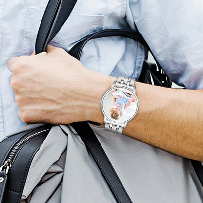 Personalized Photo Watch | Custom Engraved Unisex Watch Gift - My Tiny Memories