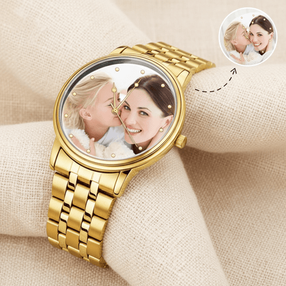 Personalized Photo Watch | Custom Engraved Unisex Watch Gift - My Tiny Memories