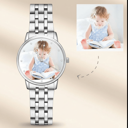 Personalized Photo Watch | Custom Engraved Unisex Watch Gift - My Tiny Memories