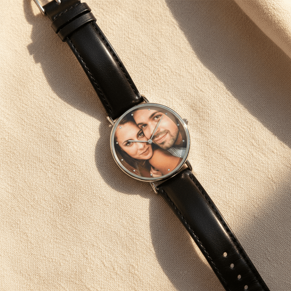 Personalized Photo Watch | Custom Leather Watch Gift - My Tiny Memories