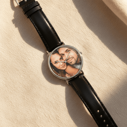 Personalized Photo Watch | Custom Leather Watch Gift - My Tiny Memories