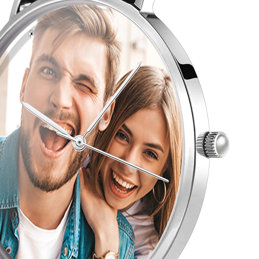 Personalized Photo Watch | Women's Engraved Mesh Bracelet Watch Gift - My Tiny Memories