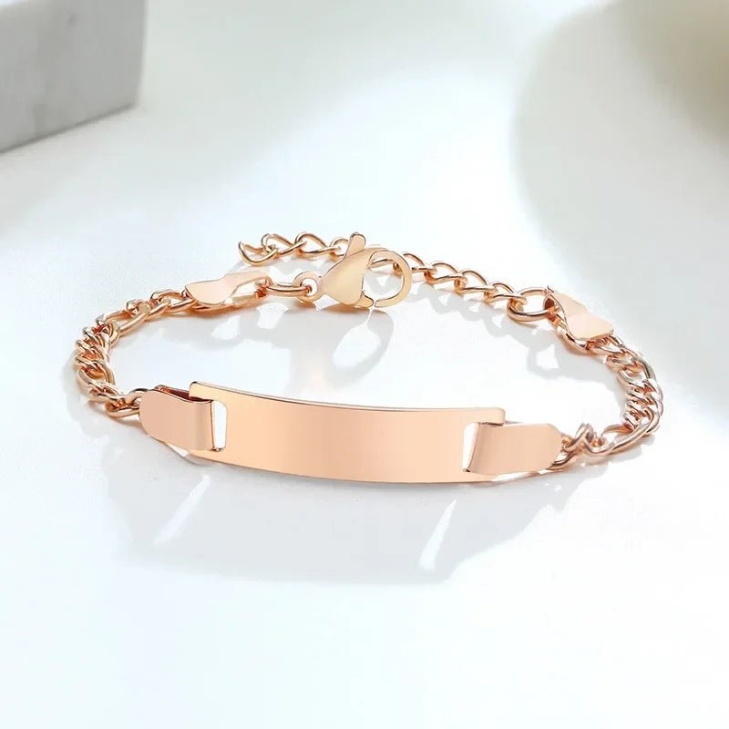 Personalized Stainless Steel Baby Bangle - My Tiny Memories