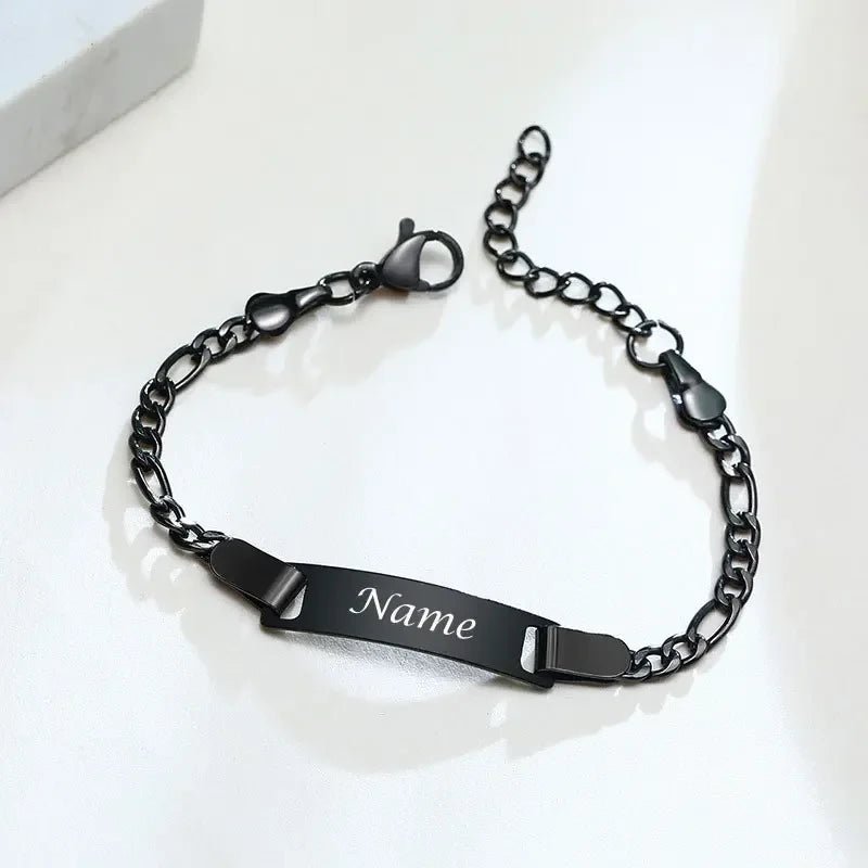 Personalized Stainless Steel Baby Bangle - My Tiny Memories