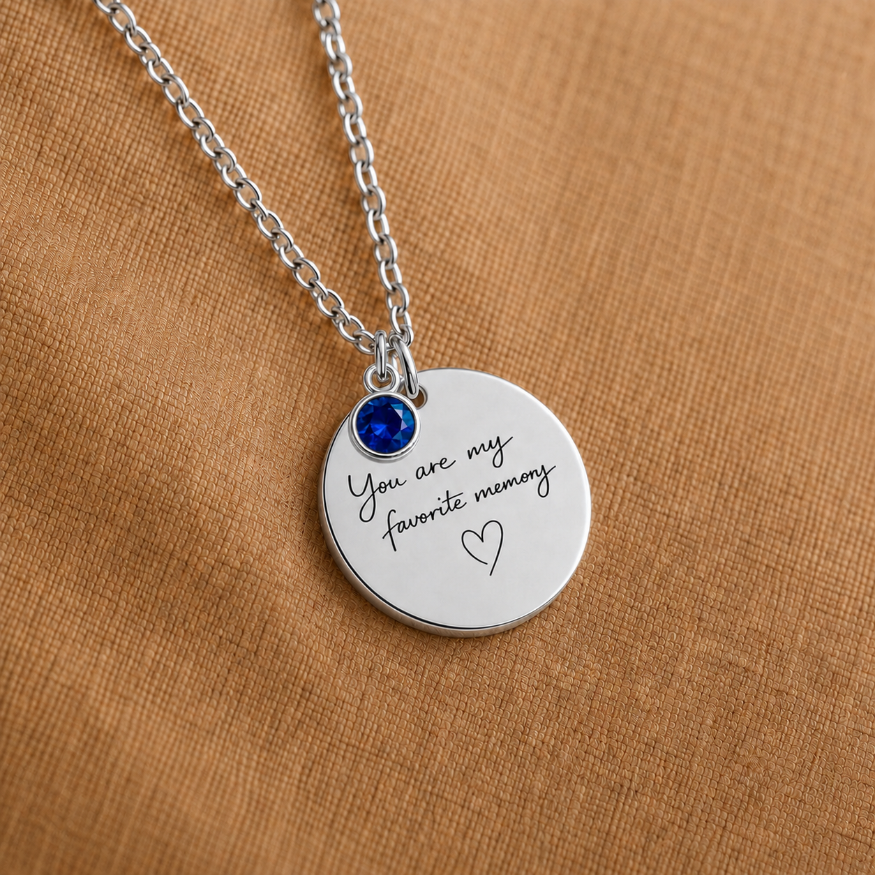 You Are My Favorite Memory Birthstone Necklace | Personalized Engraved Gift