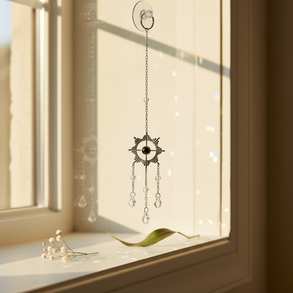 Silver Sunburst Sun Catcher Lifestyle